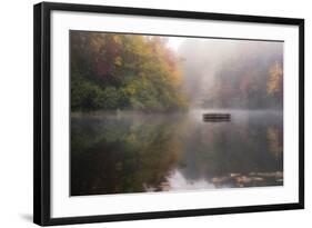 Mist on the Lake-Danny Head-Framed Photographic Print