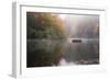 Mist on the Lake-Danny Head-Framed Photographic Print