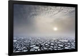 Mist on the Pack Ice, in the High Arctic Ocean, North of Spitsbergen, Svalbard Islands, Norway-ClickAlps-Framed Photographic Print