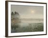 Mist on the River, C.1889 (Oil on Canvas)-Jean-Charles Cazin-Framed Giclee Print