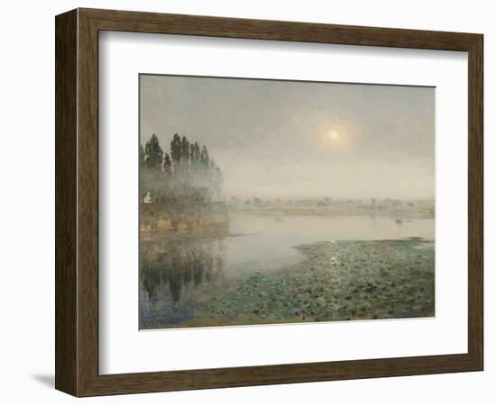 Mist on the River, C.1889 (Oil on Canvas)-Jean-Charles Cazin-Framed Giclee Print