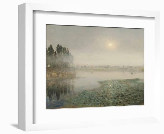 Mist on the River, C.1889 (Oil on Canvas)-Jean-Charles Cazin-Framed Giclee Print