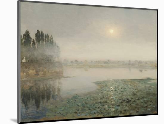 Mist on the River, C.1889 (Oil on Canvas)-Jean-Charles Cazin-Mounted Giclee Print