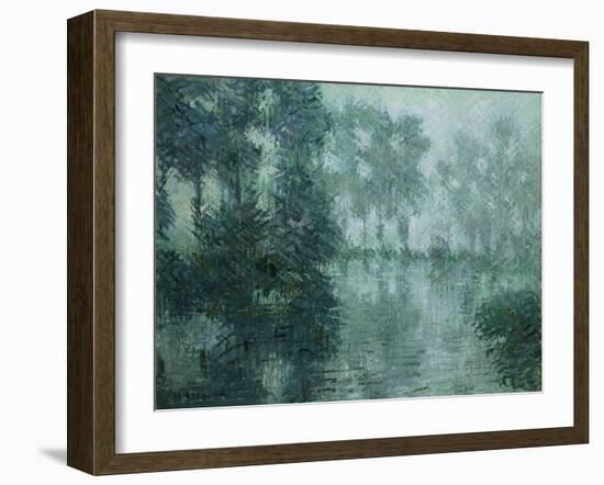 Mist on the River in Winter, 1919-Eug?ne Boudin-Framed Giclee Print