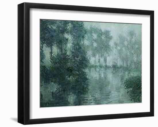 Mist on the River in Winter, 1919-Eug?ne Boudin-Framed Giclee Print