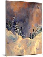 Mist on the Snow Peak, 2009-Patricia Brintle-Mounted Giclee Print