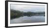 Mist over Garden Bay Lake with the Sunshine Coast Mountains in the background, British Columbia, Ca-Paul Porter-Framed Photographic Print