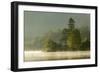 Mist over Lake Derwent Water at Dawn, Brandlehow, Borrowdale, the Lake District-John Potter-Framed Photographic Print