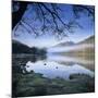 Mist over Llyn Gwynant and Snowdon, Snowdonia National Park, Conwy, Wales, United Kingdom, Europe-Stuart Black-Mounted Photographic Print