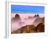 Mist over Rock Formations-Cindy Kassab-Framed Photographic Print