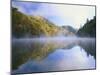 Mist Rising from Milcreek Lake, Natural Bridge State Park, Daniel Boone National Forest, Kentucky,-Adam Jones-Mounted Photographic Print