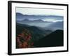 Mist Rising from the Cataloochee Ski Area, Near Maggie Valley, North Carolina, USA-Julian Pottage-Framed Photographic Print