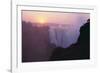 Mist Rising from Waterfall-DLILLC-Framed Photographic Print