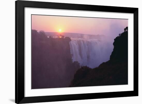 Mist Rising from Waterfall-DLILLC-Framed Photographic Print