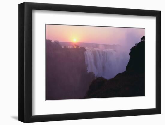 Mist Rising from Waterfall-DLILLC-Framed Photographic Print