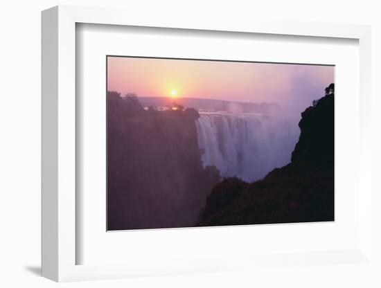 Mist Rising from Waterfall-DLILLC-Framed Photographic Print