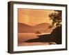 Mist Rising on Derwent Water at Dawn, Lake District National Park, Cumbria, England, United Kingdom-Nigel Blythe-Framed Photographic Print