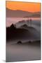 Mist Sunrise & East Bay Hills Towers Moraga Oakland California-Vincent James-Mounted Photographic Print