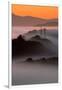 Mist Sunrise & East Bay Hills Towers Moraga Oakland California-Vincent James-Framed Photographic Print