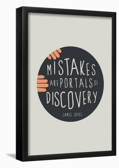 Mistakes Are Portals Of Discovery-null-Framed Poster