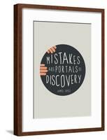 Mistakes Are Portals Of Discovery-null-Framed Poster