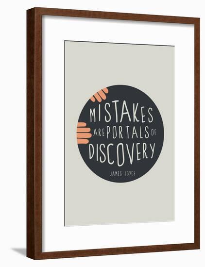 Mistakes Are Portals Of Discovery-null-Framed Poster