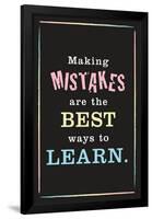 Mistakes Are the Best Way to Learn-null-Framed Poster