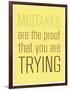 Mistakes-null-Framed Art Print