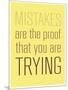 Mistakes-null-Mounted Art Print