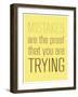 Mistakes-null-Framed Art Print