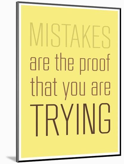 Mistakes-null-Mounted Art Print