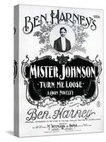 Mister Johnson Turn Me Loose' a Coon Novelty-null-Stretched Canvas