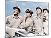 MISTER ROBERTS, from left: Henry Fonda, James Cagney, William Powell, Jack Lemmon, 1955-null-Mounted Photo
