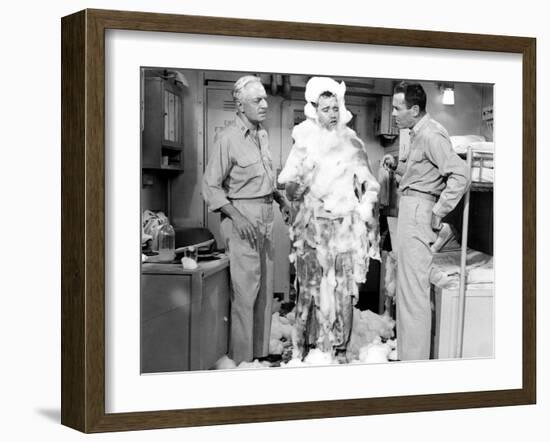 Mister Roberts, William Powell, Jack Lemmon, Henry Fonda, 1955-null-Framed Photo