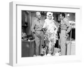 Mister Roberts, William Powell, Jack Lemmon, Henry Fonda, 1955-null-Framed Photo