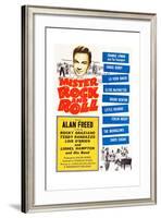 Mister Rock and Roll, Alan Freed, Little Richard with his band, 1957-null-Framed Art Print