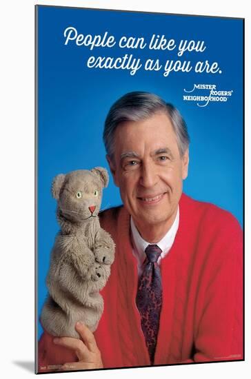 Mister Rogers - As You Are-Trends International-Mounted Poster