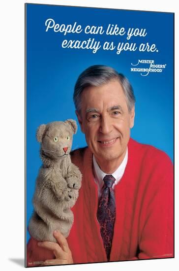 Mister Rogers - As You Are-Trends International-Mounted Poster