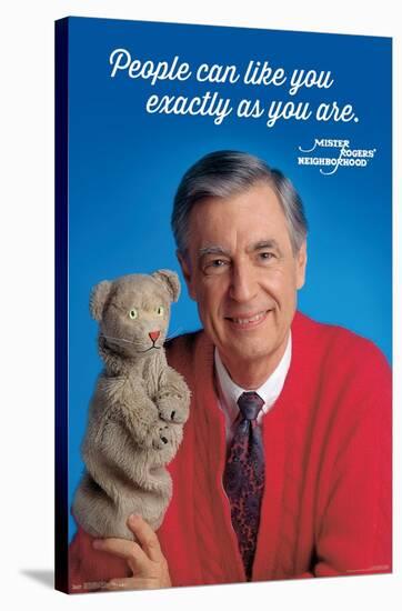 Mister Rogers - As You Are-Trends International-Stretched Canvas