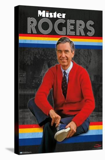 Mister Rogers - Retro-Trends International-Stretched Canvas