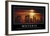 Misterio. Cita Inspiradora Y Póster Motivacional-null-Framed Photographic Print