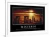 Misterio. Cita Inspiradora Y Póster Motivacional-null-Framed Photographic Print