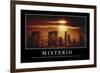 Misterio. Cita Inspiradora Y Póster Motivacional-null-Framed Photographic Print