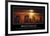 Misterio. Cita Inspiradora Y Póster Motivacional-null-Framed Photographic Print