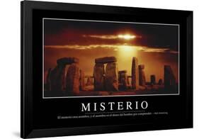 Misterio. Cita Inspiradora Y Póster Motivacional-null-Framed Photographic Print