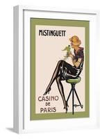 Mistinguett, Casino de Paris-Charles Gesmar-Framed Art Print