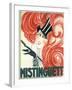 Mistinguett Redhead Cane-null-Framed Giclee Print