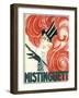 Mistinguett Redhead Cane-null-Framed Giclee Print