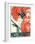 Mistinguett Redhead Cane-null-Framed Giclee Print