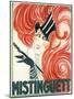 Mistinguett Redhead Cane-null-Mounted Giclee Print